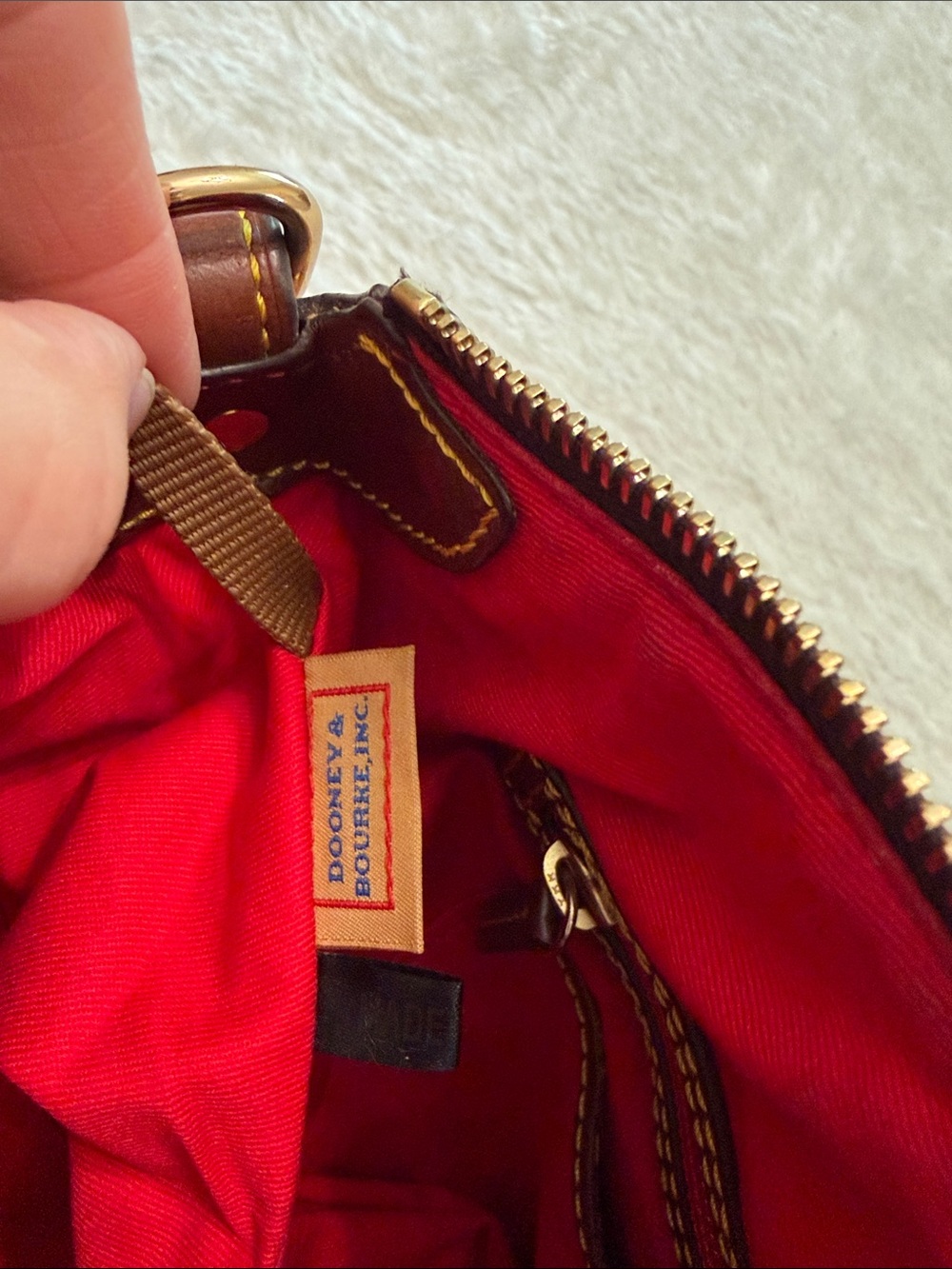 Dooney & Bourke Samba Pebbled Leather Satchel - Picture 8 of 10